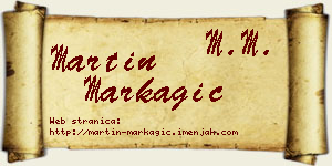 Martin Markagić vizit kartica
